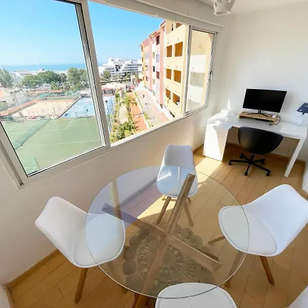 Panoramic Seaview - 2 Bedroom, Main Ave, 15 Min Walk Beach, Workspace אלבופיירה